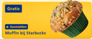 Gratis muffin bij Starbucks bij aanmelden NS