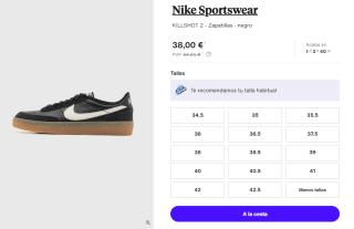 Zapatillas para Mujer Nike KILLSHOT 2 por 38€