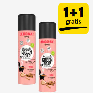 1+1 gratis op alle Marcel's Green Soap bij de Etos