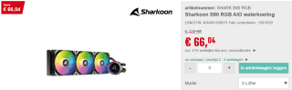 Sharkoon S90 RGB Black AIO - Vloeistof-koelsysteem voor €66,04 bij Reichelt