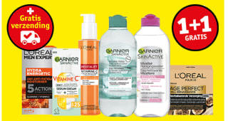 Alles van L'Oréal Paris, Garnier en Men Expert 1+1 gratis bij Kruidvat