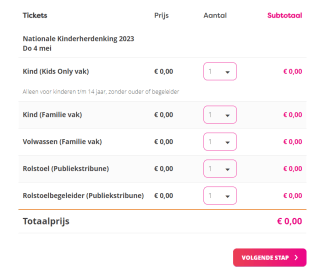 Gratis Tickets voor de Nationale Kinderherdenking in Madurodam