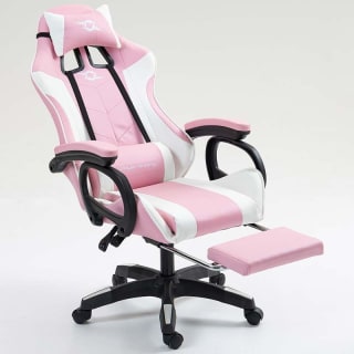 Silla Reposapiés Blanco+Rosa PowerGaming por 89,90€