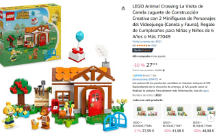 Set LEGO® Animal Crossing La visita de Canela 77049 por 27,99€
