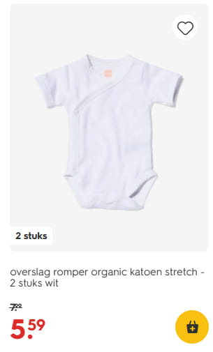 30% korting op rompers, pyjama's en slaapzakken bij Hema