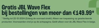 Gratis JBL Wave Flex oortjes bij je bestelling vanaf €149,99 bij JBL