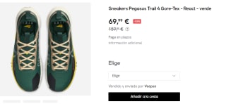 Zapatillas de Trail Running de Hombre Nike Pegasus Trail 4 Gore-Tex por 69.99€