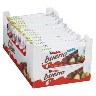 Kinder Bueno, caja de 30 unidades de 2 Barritas de 43 gr por 15.3€