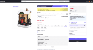 Casa de Navidad con Luces LED Home Ornaments por solo 0,99€