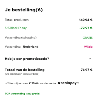 Kiko make- up 3+3 gratis tijdens Black Friday