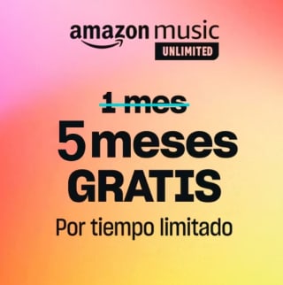 Gratis 5 meses Amazon Music Unlimited