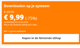 Mario + Rabbids Kingdom Battle game voor Nintendo Switch voor €9,99 in de Nintendo eShop