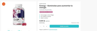 3+1gratis o descuento por compra en Energy-gominolas