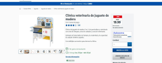 Clínica veterinaria de juguete de madera por 19,99€
