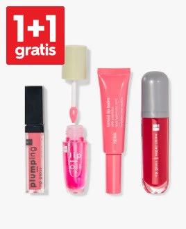 1+1 gratis op lipolie en lipgloss bij HEMA