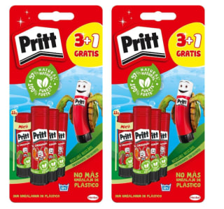 Pack x2 Pritt pegamento infantil 3+1 x 11gr por 5.13€