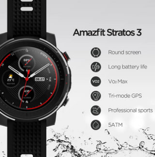 11.11Amazfit Reloj inteligente Stratos 3 Versión Global por 61,22€