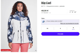 Chaqueta de Mujer Rip Curl BETTY por 48€
