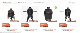 Alle The Bastard barbecues 25% korting bij Bbqshopbrabant