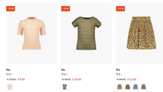 70% korting op de zomer collectie bij Happybee