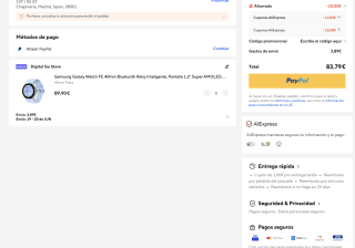 Samsung Galaxy Watch FE por solo 83,79€
