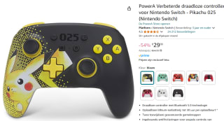 Nintendo Switch Wireless Controller - Pokémon 025 (Pikachu) - PowerA voor €29,99 bij Amazon
