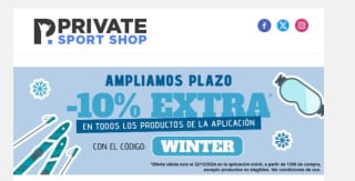 10% descuento desde la app con compras a partir de 120€