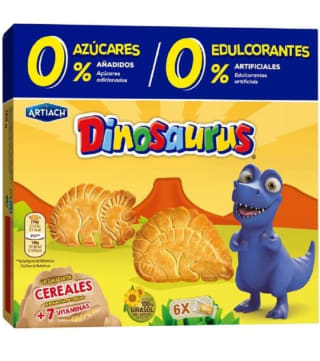 Artiach Galletas Dinosaurus 0% 185g por 2,39€.