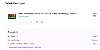 Røde Streamer X Audio Interface & Video Streaming Console voor €149 bij Cameranu