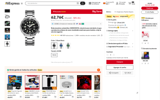 Reloj mecánico automático ADDIESDIVE por 62,76€