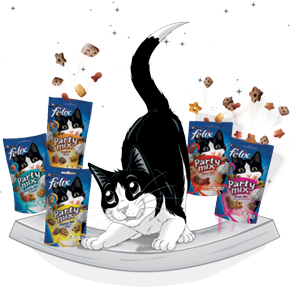 Purina Felix party mix sample Gratis