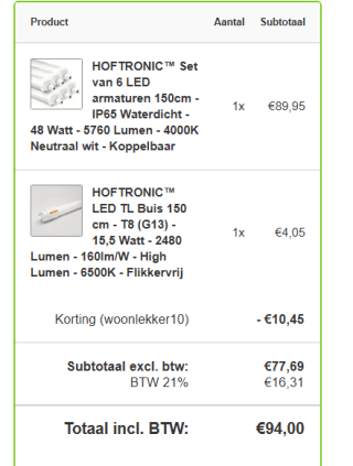 Kortingscode woonlekker10 voor 10% korting op je bestelling