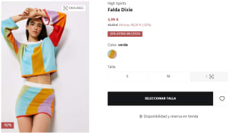 Falda Dixie High Spirits de Mujer por 2.99€