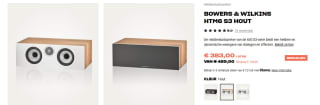 Bowers & Wilkins 600 series HTM6 S3 (Bruin, Wit) voor €383 bij Hifi Klubben