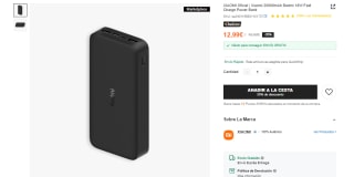 Xiaomi 20000mAh Redmi 18W Fast Charge Power Bank por 12,99€