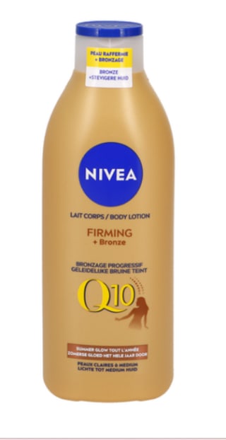 Nivea lotion Firming+Bronze Q10 voor €5 vanaf 2 stuks bij Colruyt