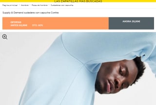 Sudadera Supply & Demand con capucha Contra por solo 20€