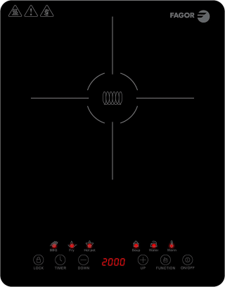 FAGOR - Placa de inducción portátil LEXIE por solo 25,59€