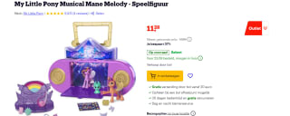 My Little Pony Musical Mane Melody voor €11,28 bij bol.com