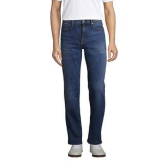 Men's Stretch Denim Jeans, Straight Fit for £17.50 Lands End