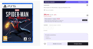 Juego PS5 Marvel's Spider-Man Miles Morales por 22.41€