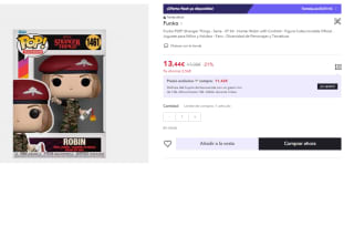 Funko Figura Stranger Things Pop! Tv Vinyl Hunter Robin With Cocktail 9 cm por 6.64€