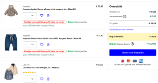 Tot 60% korting en 2+1 gratis op babykleding van Noppies, Dirkje en meer bij Bol