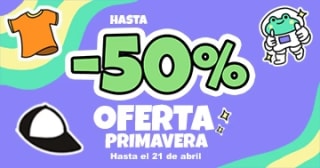 Hasta el 50% de descuento en la web