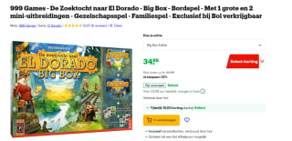999 Games De Zoektocht naar El Dorado Big Box voor €34,99 bij Bol