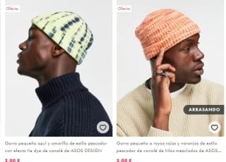 Descuentos por tiempo limitado de hasta -80% en Asos prendas desde 1,70€