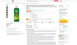 Relec Fuerte Familiar Aerosol antimosquitos por solo 7,90€