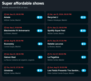 Código 5€ Descuento compra de entradas con Ticketswap