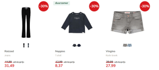 Kleertjes.com weekenddeal: tot 30% korting op basics van bv Noppies, Vingino en meer