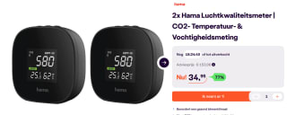 2 Stuks Hama Co2 meter Safe - Luchtkwaliteitsmeters voor €34,95 bij Ibood